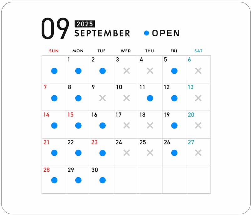 カレンダー9月